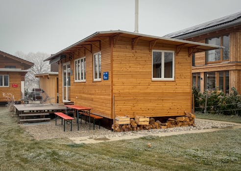 off-grid tiny house setup