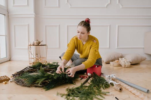 tiny home workspace for crafts