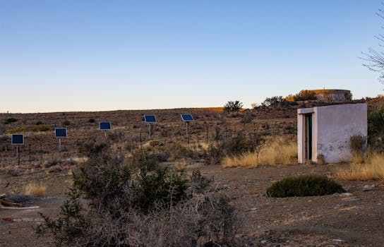 Sustainable internet setup with solar panels