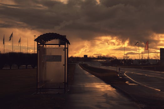 Tiny house in a stormy area