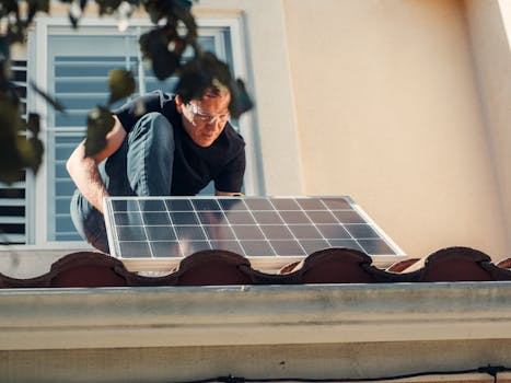 tiny house with solar panels