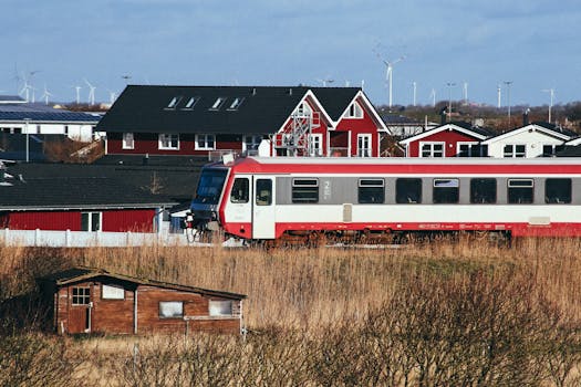 Eco-friendly tiny house during transport