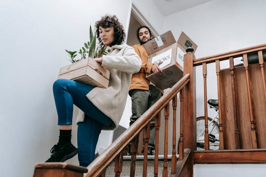 a couple enjoying their tiny home living space