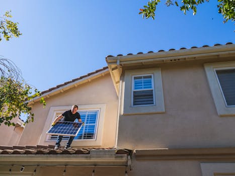 a tiny house with solar panels